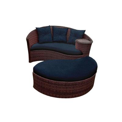 Chaise Orbit Com Puff - Tecido Duna Midnight