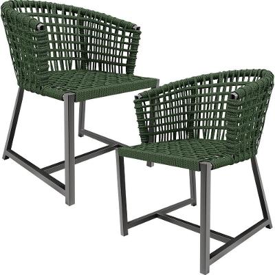 Kit 02 Cadeirass Para Área Gourmet Cozinha Belize D04 Verde
