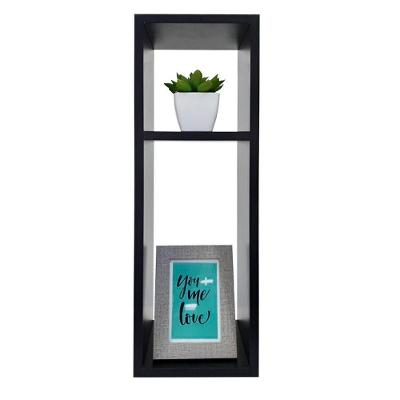 Mesa De Cabeceira Pequena 20X20X60Cm Preto Quarto Sala