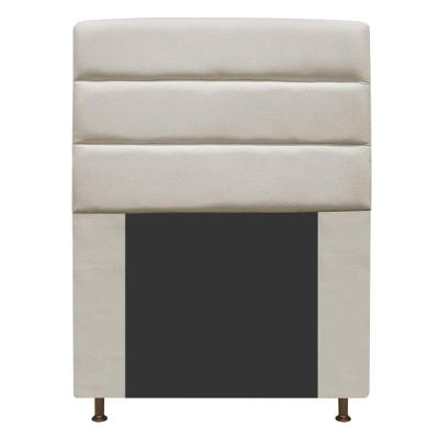Cabeceira Turim 90 Cm Solteiro Suede Bege