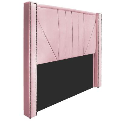 Cabeceira Casal P02 140cm Para Cama Box SuedeRosa Bebê