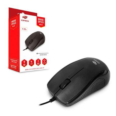 Mouse C3tech Ms-26bk, Usb, 1000 Dpi, Preto