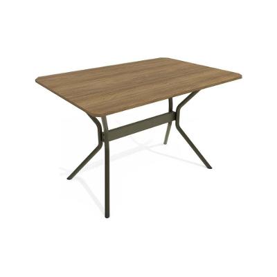 Mesa de Cozinha Loire c/ Tampo 1,60cm Bronze/Nogueira - Kappesberg