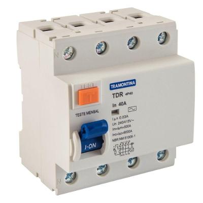 Interruptor Tdr-40 4p 40 A 30 Ma 6 Ka Tramontina Tramontina