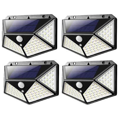 Luminaria Solar Sensor Inteligente 3 Funçoes Kit 4 Uni