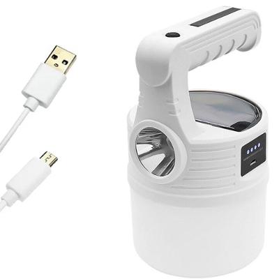 Luminaria Solar 2x1 Duplo Led Lanterna A Prova De Agua