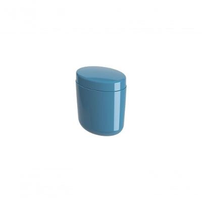 Porta-algodão/cotonete Plástico Cor Azul Atlantic Linha Flora Ocean Coza Azul Atlantic