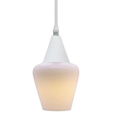 Lustre Pendente Taschibra Monalisa Pp Branco Leitoso E27 Bivolt Branco