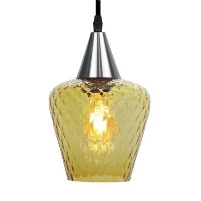 Lustre Pendente Taschibra Monalisa Boreal Conhaque E27 Bivolt Prata