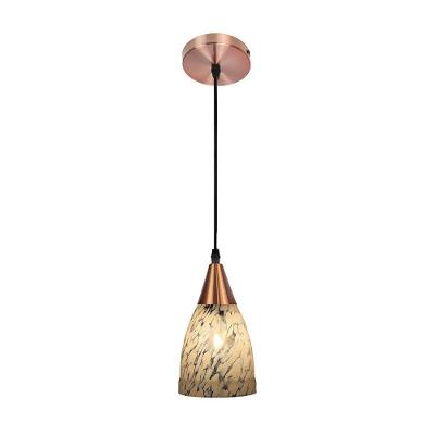 Lustre Pendente Taschibra Vicenza E27 Transparente Leitoso Bivolt Cobre