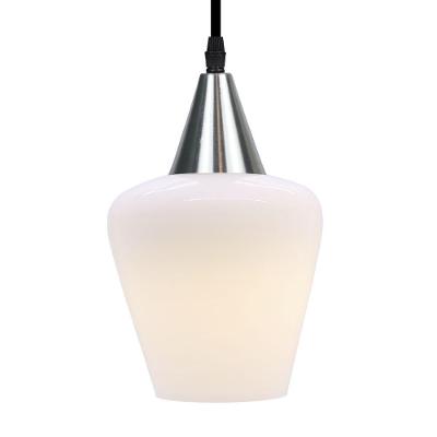 Lustre Pendente Taschibra Monalisa Branco Leitoso E27 Bivolt Prata