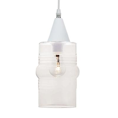 Lustre Pendente Taschibra Ali Liso E27 Transparente Bivolt Branco