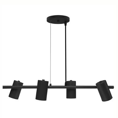 Lustre Pendente Taschibra Foccus Preto Para 4 Lâmpadas Bivolt