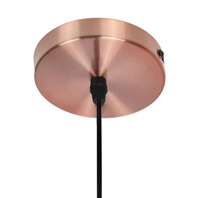 Lustre Pendente Taschibra Badih P Canelado E27 Transparente Bivolt Cobre