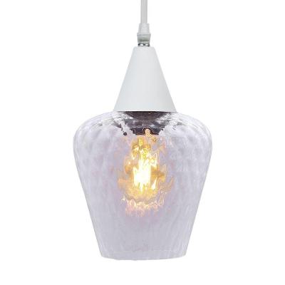 Lustre Pendente Taschibra Monalisa Boreal Transparente E27 Bivolt Branco