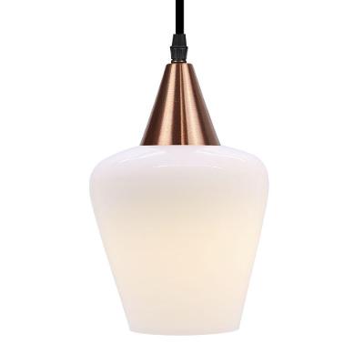 Lustre Pendente Taschibra Monalisa Branco Leitoso E27 Bivolt Cobre
