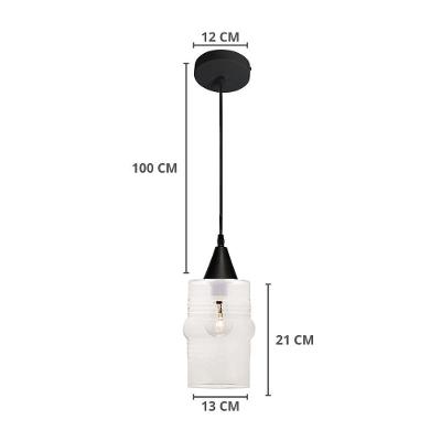 Lustre Pendente Taschibra Ali Liso E27 Transparente Bivolt Ouro