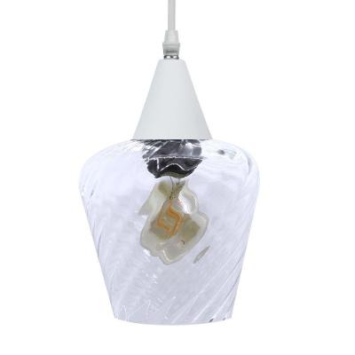 Lustre Pendente Taschibra Monalisa Transparente E27 Bivolt Branco