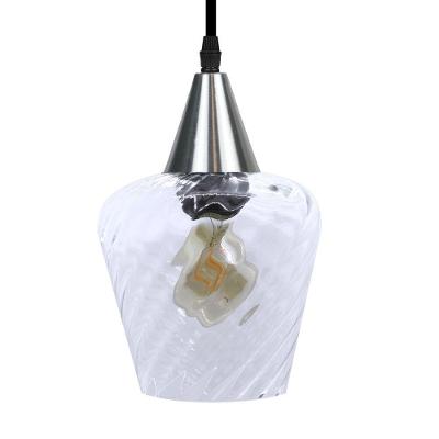 Lustre Pendente Taschibra Monalisa Transparente E27 Bivolt Prata