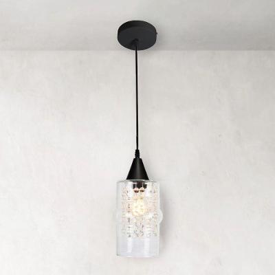 Lustre Pendente Taschibra Cristal Ali Liso E27 Transparente Bivolt Preto