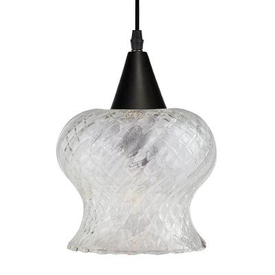 Lustre Pendente Taschibra Aisha Boreal E27 Transparente Bivolt Preto