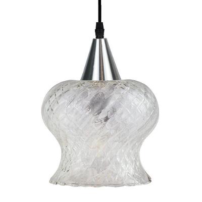Lustre Pendente Taschibra Aisha Boreal E27 Transparente Bivolt Prata