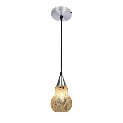 Lustre Pendente Taschibra Verona E27 Transparente Leitoso Bivolt Prata
