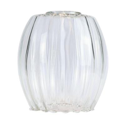 Lustre Pendente Taschibra Badih P Canelado E27 Transparente Bivolt Ouro
