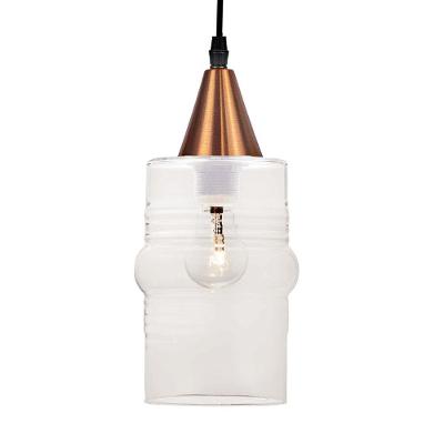 Lustre Pendente Taschibra Ali Liso E27 Transparente Bivolt Cobre