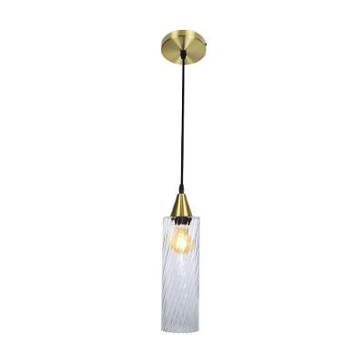 Lustre Pendente Taschibra Anne Rigato E27 Transparente Bivolt Ouro