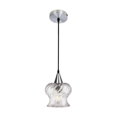 Lustre Pendente Taschibra Aisha Rigato E27 Transparente Bivolt Prata