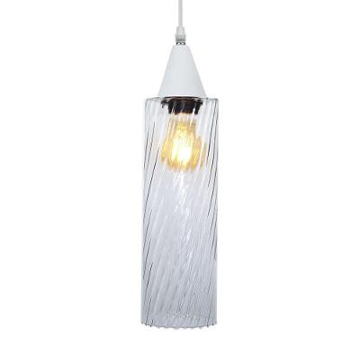 Lustre Pendente Taschibra Anne Rigato E27 Transparente Bivolt Branco