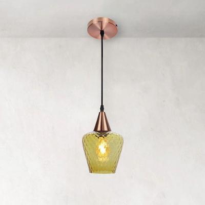 Lustre Pendente Taschibra Monalisa Boreal Conhaque E27 Bivolt Cobre