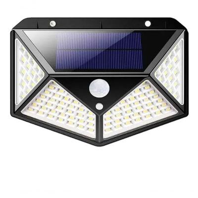 Luminária Solar 100 Leds Sensor Jardim á Prova D´ água
