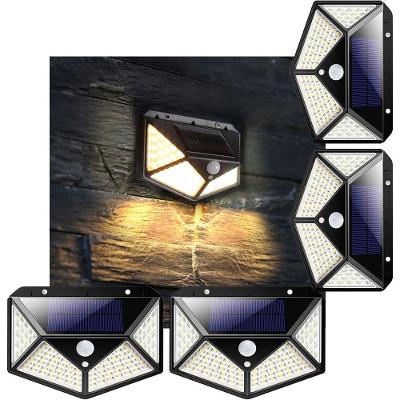 Luminaria Solar Andarela Parede Sensor Movimento 100 Leds 3
