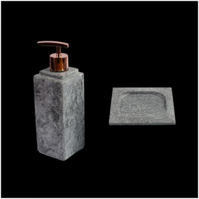 Kit Banheiro Bancada Lavabo Luxo Em Pedra Sabão N02 Rosê