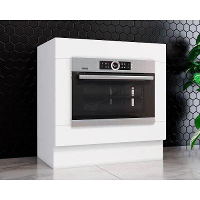 Balcão de Cozinha Modulado  Americana p/ Forno Embutir s/ Tampo Branco - Henn