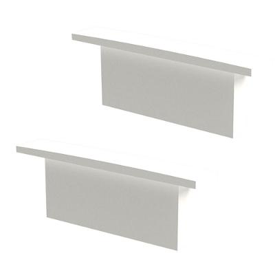 Perfil De Sobrepor Taschibra Para Fita De Led Zenith 5x2 Com 3 Metros Branco