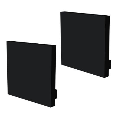 Perfil Para Fita De Led Sobrepor Taschibra Cimo Borda Infinita Kit 3 Metros Preto