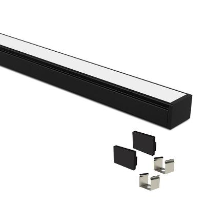 Perfil De Sobrepor Taschibra Para Fita De Led Vertex 20 Com 1 Metro Preto
