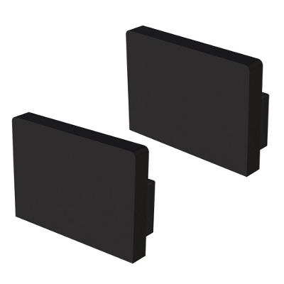 Kit Acessórios Taschibra Para Perfil Sobrepor 1,4x2cm Vertex 20 Preto