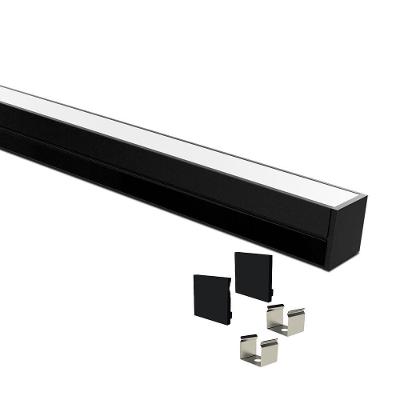 Perfil De Sobrepor Taschibra Para Fita De Led Apex 24 Com 1 Metro Preto