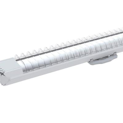 6 Luminárias Sobrepor Taschibra Lumifácil 60cm C/ 1 Tubo Led 6500k Bivolt Branco