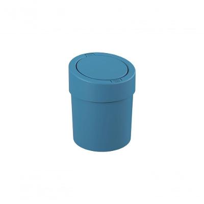 Lixeira Press 5 L Plástico Cor Azul Atlantic Linha Flora Ocean Coza