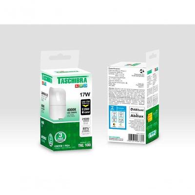 Lâmpada Led Bulbo Tkl 17w Taschibra E27 Bivolt 4000k Luz Neutra