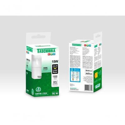 Lâmpada Led Bulbo Tkl 15w Taschibra E27 Bivolt 4000k Luz Neutra