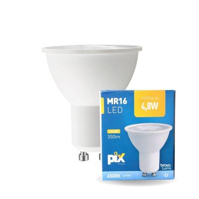 Lâmpada Led Pix Dicroica Mr16 4,8w Bivolt 6500k Luz Fria