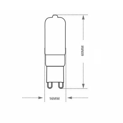 Lâmpada Led Pix G9 3w Leitosa 6500k Luz Fria 220v