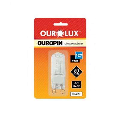 Lâmpada Hálogena Halopin 60w 127v G9 Ourolux