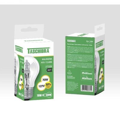 Lâmpada Bulbo Halógena 70w 127v Taschibra